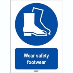 Image of 819071 - ISO 7010 Sign - Wear safety footwear