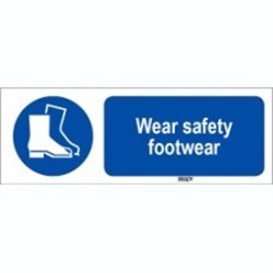 Image of 819074 - ISO 7010 Sign - Wear safety footwear