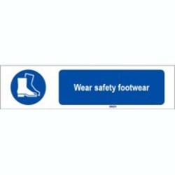 Image of 819075 - ISO 7010 Sign - Wear safety footwear