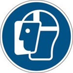 Image of 819756 - ISO Safety Sign - Wear face shield
