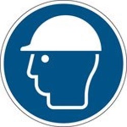 Image of 819904 - ISO Safety Sign - Wear head protection