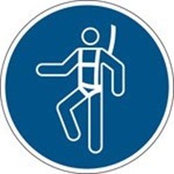 Image of 820514 - ISO Safety Sign - Wear safety harness