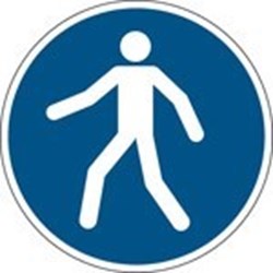Image of 821398 - ISO Safety Sign - Use this walkway