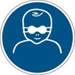 Image of 821544 - ISO Safety Sign - Infants must be protected with opaque eye protection