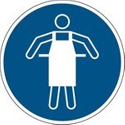 Image of 821697 - ISO Safety Sign - Use protective apron