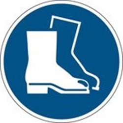 Image of 138972 - Wear safety footwear - ISO 7010
