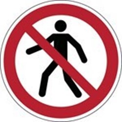 Image of 822289 - ISO Safety Sign - No thoroughfare
