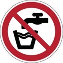 Image of 822437 - ISO Safety Sign - Not drinking water