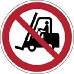 Image of 822588 - ISO Safety Sign - No access for fork lift trucks and other industrial vehicles