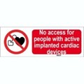Image of 822802 - ISO 7010 Sign - No access for people with active implanted cardiac devices