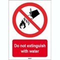 Image of 823243 - ISO 7010 Sign - Do not extinguish with water