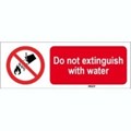 Image of 823246 - ISO 7010 Sign - Do not extinguish with water