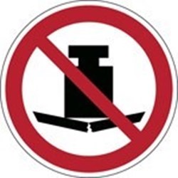 Image of 823332 - ISO Safety Sign - No heavy load