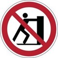 Image of 823927 - ISO Safety Sign - No pushing