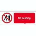 Image of 823995 - ISO 7010 Sign - No pushing