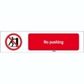 Image of 824000 - ISO 7010 Sign - No pushing