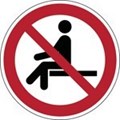 Image of 824076 - ISO Safety Sign - No sitting