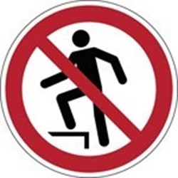 Image of 824225 - ISO Safety Sign - No stepping on surface