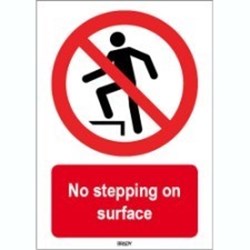 Image of 824286 - ISO 7010 Sign - No stepping on surface