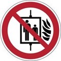 Image of 824377 - ISO Safety Sign - Do not use lift in the event of fire