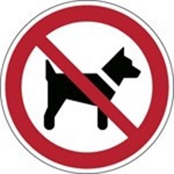 Image of 824524 - ISO Safety Sign - No dogs
