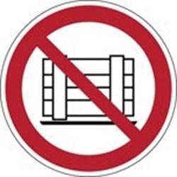Image of 824822 - ISO Safety Sign - Do not obstruct