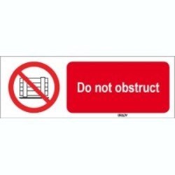 Image of 824887 - ISO 7010 Sign - Do not obstruct