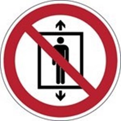 Image of 825419 - ISO Safety Sign - Do not use this lift for people