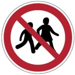 Image of 831361 - ISO 7010 signs - No children allowed