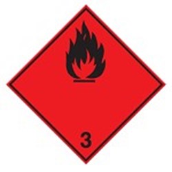 Image of 257574 - Transport Sign - ADR 3a - Highly flammable liquid