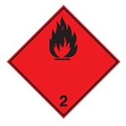 Image of 227588 - Transport Sign - ADR 2.1a - Flammable gas