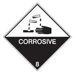 Image of 257557 - Maritime Transport Sign - IMDG 8A - Corrosive