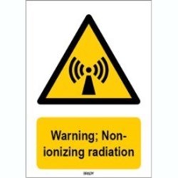 Image of 827113 - ISO 7010 Sign - Warning; Non-ionizing radiation