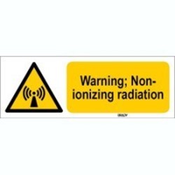 Image of 827127 - ISO 7010 Sign - Warning; Non-ionizing radiation