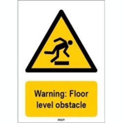 Image of 827409 - ISO 7010 Sign - Warning: Floor level obstacle
