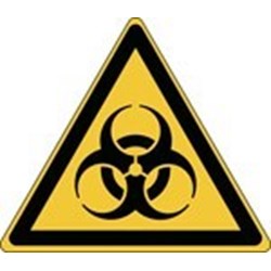 Image of 827646 - ISO Safety Sign - Warning: Biological hazard