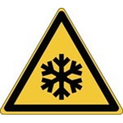 Image of 827794 - ISO Safety Sign - Warning: Low temperature/ freezing conditions