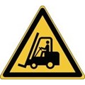Image of 828388 - ISO Safety Sign - Warning; Fork lift trucks and other industrial vehicles
