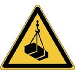 Image of 828533 - ISO Safety Sign - Warning; Overhead load